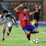 بالصور حفيد مبارك بصحبة مؤمن زكريا وعماد متعب بمباراة الأهلي