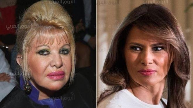 ميلانيا وإيفانا وخلال حول السيدة الأولى الأمريكية